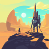 Create  this Sci Fi Digital Art Illustration Generator icon