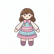 create whimsical, handmade crochet doll idea gener