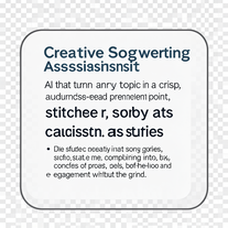 Creative Songwriting Assistant