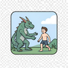 Creature attacks Bare human icon
