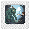 Creature attacks human naked icon