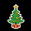Crismass tree stickers icon