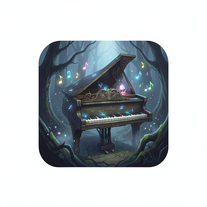 Cursed image of magic piano