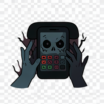Cursed scary phone to keep stranger from your phone