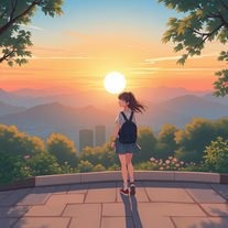 Daily moment anime art