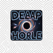 Deep Space Black Hole letter text