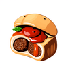Delicious food images generator icon