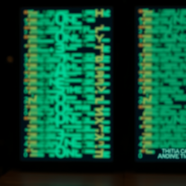 Digital Screens & Holographic Text