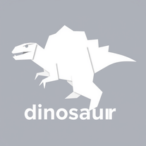 dinosaur origami char