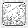 dinosaurus coloring book idea gener icon