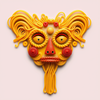 A Full pasta face icon