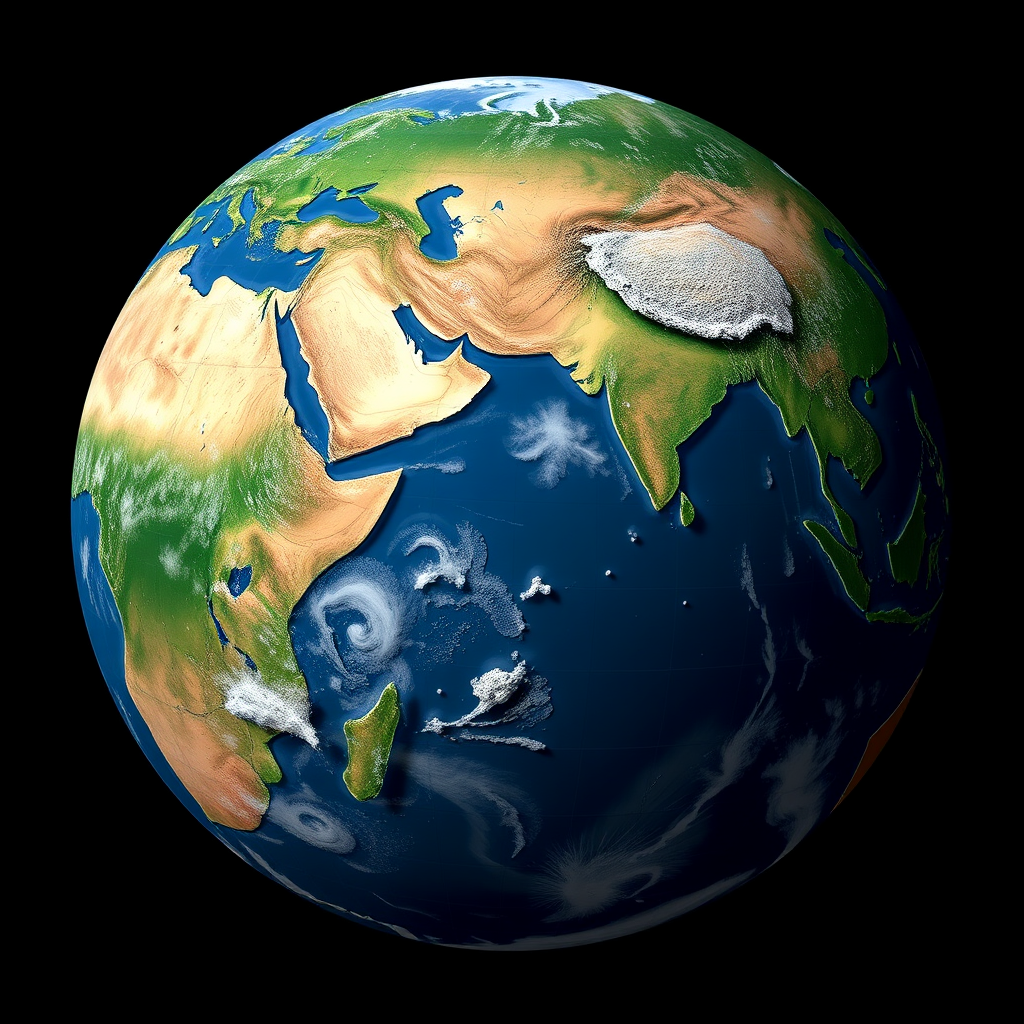 Disaster Earth Simulator With Country Statue Part 3 final