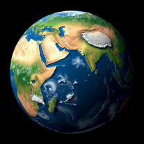 Disaster Earth Simulator With Country Statue Part 3 final