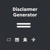 Disclamer Generator icon