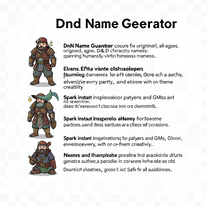 Dnd Name Generator