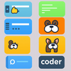 Dog coder icon