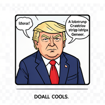 donal trump cartoon comic strip idea gener