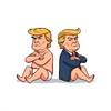 Donald Trump fought with his little friend icon