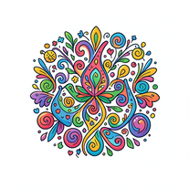 doodle icon illustration on white