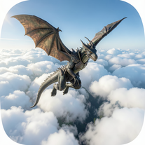 Dragon Flight Above The Clouds