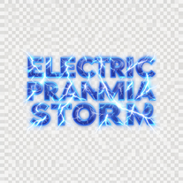 Electric Plasma Storm letter text