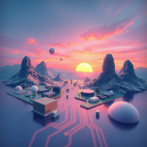 Electronic Components Surreal Image Generator