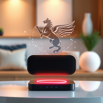 Logo Elevated in Techno-Light Harmony