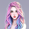 Ethereal Pastel Fantasy Portrait icon
