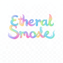 Ethereal Smoke Ribbon letter text
