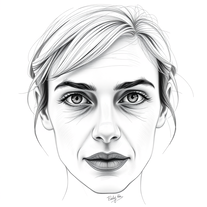 Expressive Graphite Pencil Sketch Portrait (Black & White)