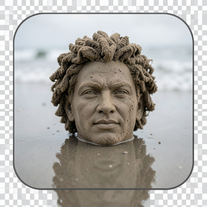 Face of Sand Before the Tide