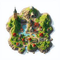 Fantasy Town Map Generator