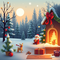 festive Christmas storytelling companion icon