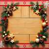 festive poster (rustic wood) icon