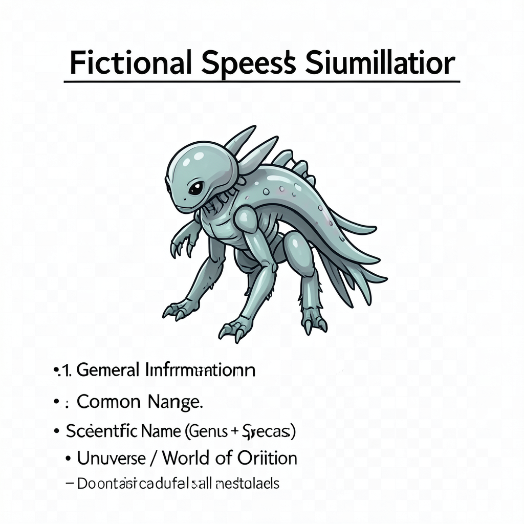 Fictional Species Simulator
