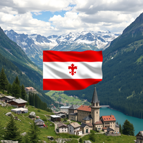 Flag Occupied by Austria Photo