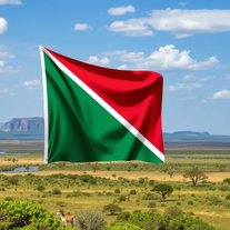 Flag Occupied by Botswana Photo
