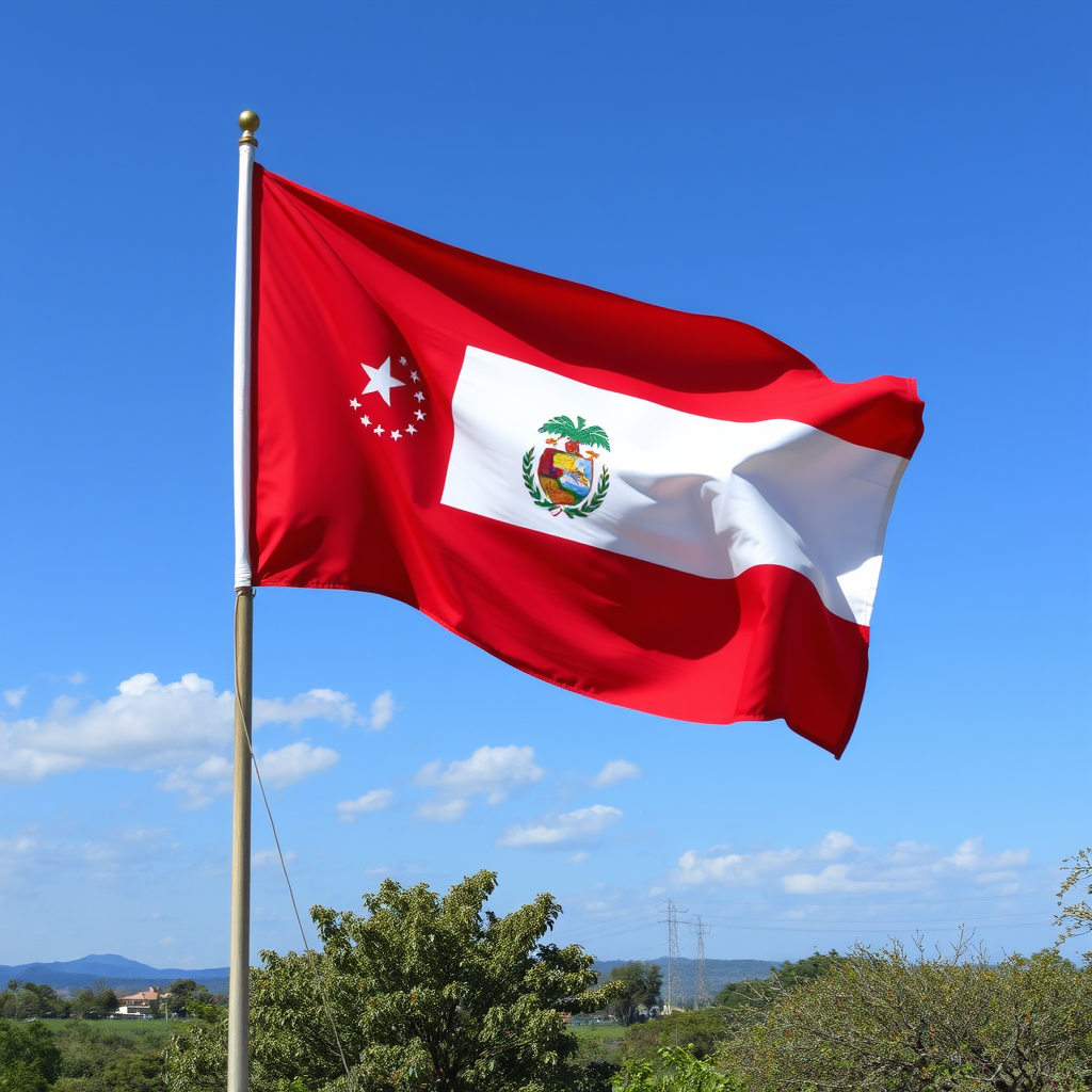 Flag Occupied by Costa Rica Photo