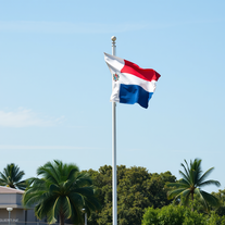 Flag Occupied by Dominican Republic Photo