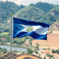 Flag Occupied by El Salvador Photo