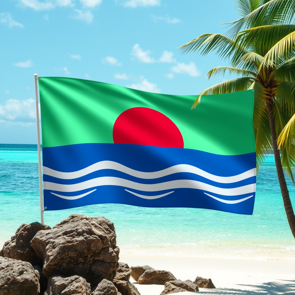 Flag Occupied by Kiribati Photo