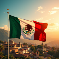 Flag Occupied by Mexico Photo