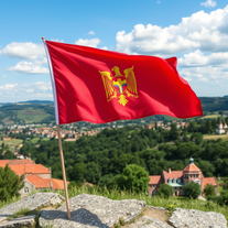 Flag Occupied by Moldova Photo
