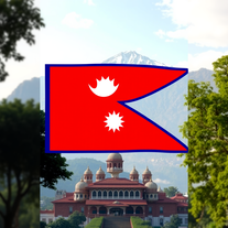 Flag Occupied by Nepal Photo