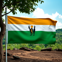 Flag Occupied by Rwanda Photo