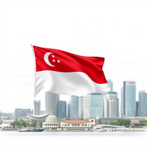 Flag Occupied by Singapore Photo