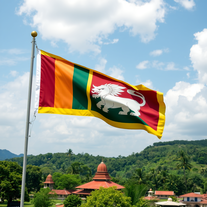 Flag Occupied by Sri Lanka Photo