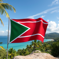 Flag Occupied by Suriname Photo