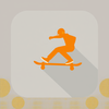 flat designer orange icon
