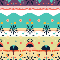 Flat Illustration Seamless Pattern
